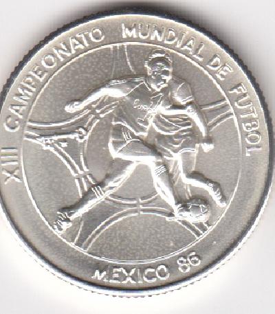 Beschrijving: 5 Pesos  SOCCER MEXICO 